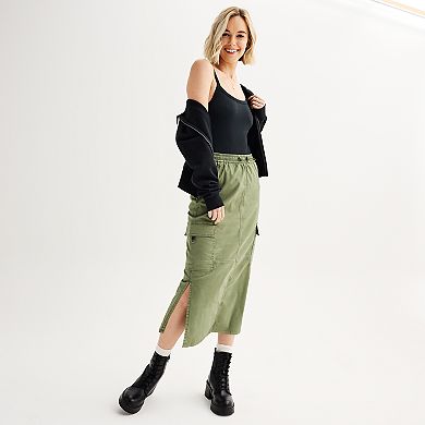 Juniors' SO® Seamless Rib Tank Top Bodysuit