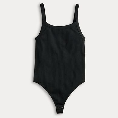 Juniors' SO® Seamless Rib Tank Top Bodysuit