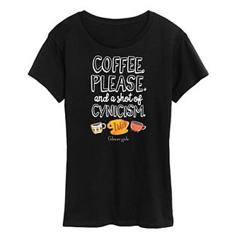 Women's Gilmore Girls Coffee Cynicism Graphic Tee