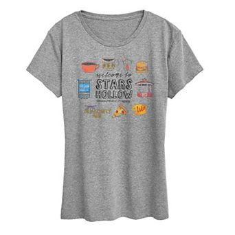 Women's Gilmore Girls Stars Hollow Grid Graphic Tee