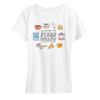 Women's Gilmore Girls Stars Hollow Grid Graphic Tee