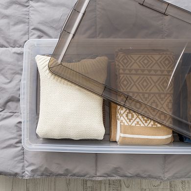 IRIS 41-qt. Snap Underbed Storage Bin