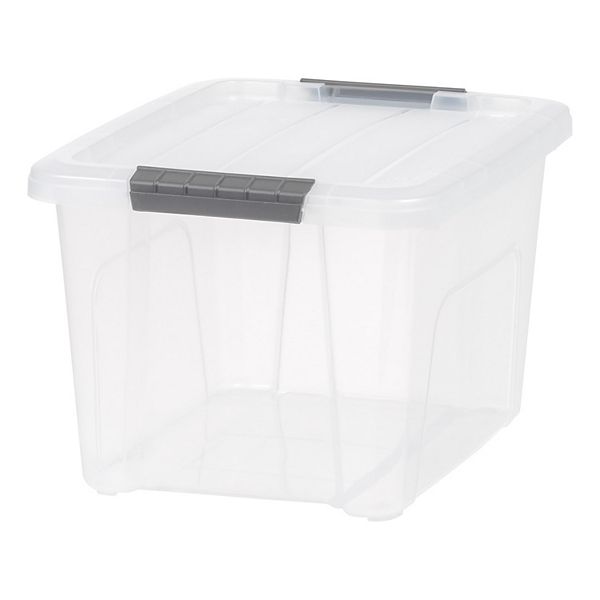 Iris Clear 17-qt. Latching Lid Storage Bin