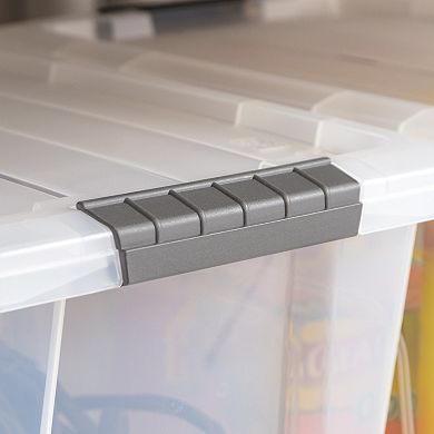 Iris Clear 17-qt. Latching Lid Storage Bin