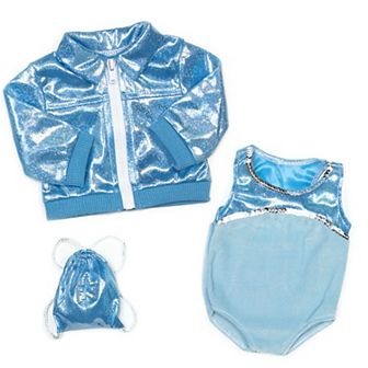 Sophia's  Doll Gymnastics Leotard & Nylon Jacket
