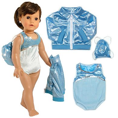 Sophia's   Doll  Gymnastics Leotard & Nylon Jacket