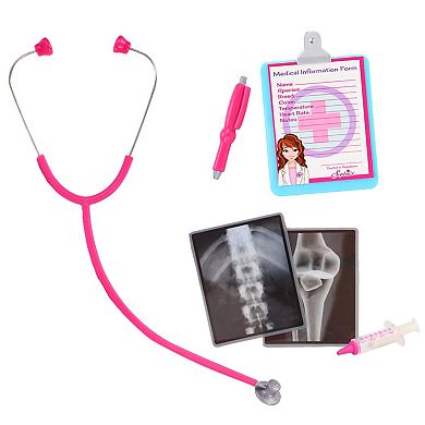 Sophia's Doll 11 pcs Smithsonian Veterinarian Polar Bear Set