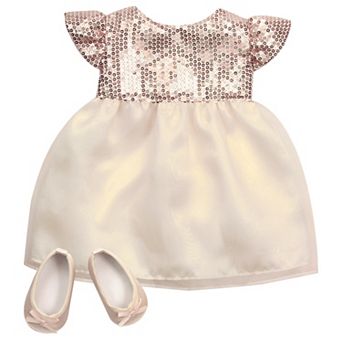 Sophia's Doll Sequin Dress & Shoes