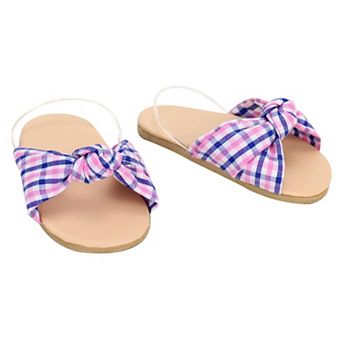 Sophia's  Doll Plaid Knotted Sandal