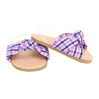 Sophia's Doll Plaid Knotted Sandal