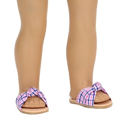 Sophia's Doll Plaid Knotted Sandal