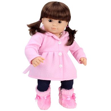 Sophia's   Doll  Fleece Coat, Fleece Hat & Fur Boots Set