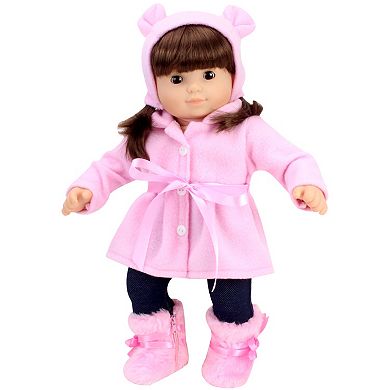 Sophia's   Doll  Fleece Coat, Fleece Hat & Fur Boots Set