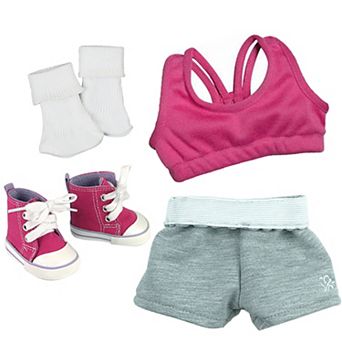 Sophia's Doll Sports Bra, Shorts, Ankle Socks & High Tops
