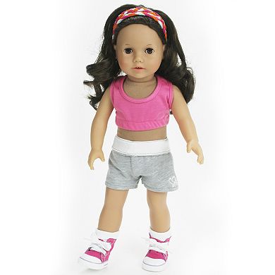 Sophia's Doll Sports Bra, Shorts, Ankle Socks & High Tops