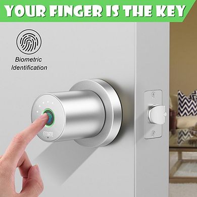 Smart Biometric Door Lock Fingerprint Door Knob with App Control for Home, Hotel, Office