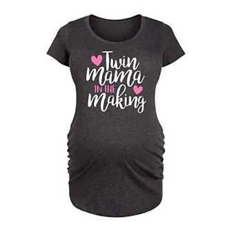 Maternity Twin Mama in the Making Graphic Tee