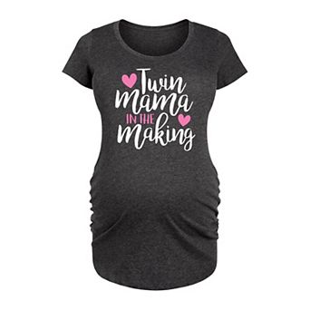 Maternity Twin Mama in the Making Graphic Tee