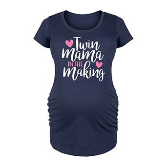 Maternity Twin Mama in the Making Graphic Tee