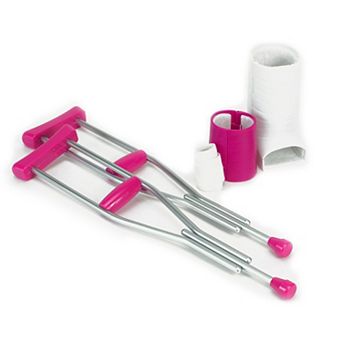 Sophia's  Doll Crutches, Arm Cast, Leg Cast & Bandage Sliver