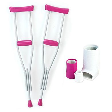 Sophia's Doll Crutches, Arm Cast, Leg Cast & Bandage Sliver