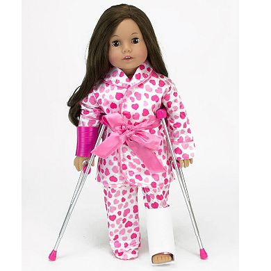Sophia's Doll Crutches, Arm Cast, Leg Cast & Bandage Sliver