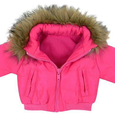 Sophia's Doll Fuchsia Puffy Jacket