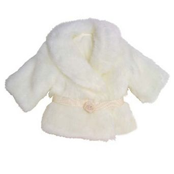 Sophia's  Doll Fur Coat Ivory