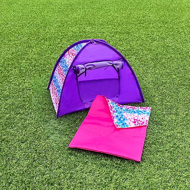 Sophia's Doll Smaller Tent & Sleeping Bag Purple
