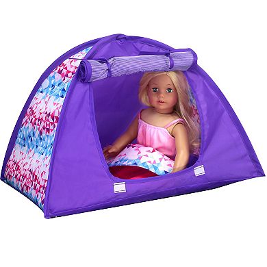 Sophia's Doll Smaller Tent & Sleeping Bag Purple