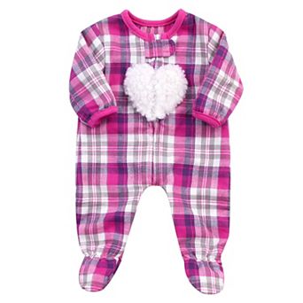 Sophia's  Doll Flannel Sleeper w Heart