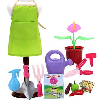 Sophia's  Doll 16 pc Smithsonian Horticulturist Set Lime