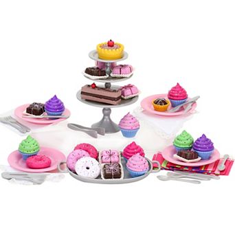 Sophia's  Doll Cupcake & Petit Four Set + Dessert Display Set