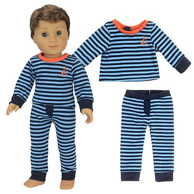 Sophia's Doll Stripe Pajama Pants & Long Sleeve