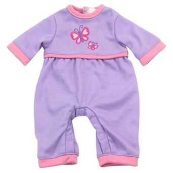 Sophia's  Doll Butterfly Long Sleeve Sleeper Lavender