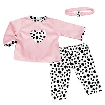 Sophia's  Doll Dalmation Print PantsShirt