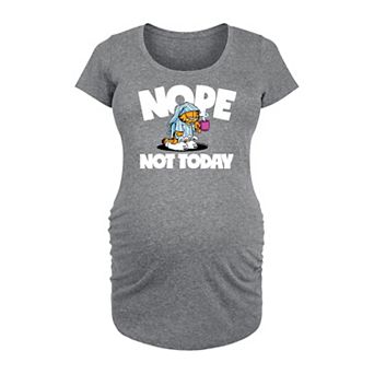 Maternity Garfield Nope Not Today Graphic Tee