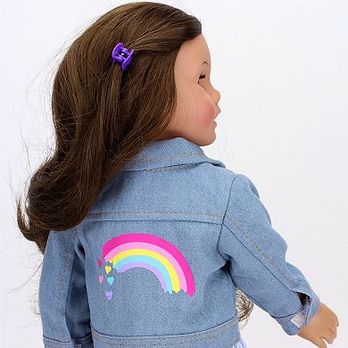 Sophia's   Doll  Rainbow Jean Jacket