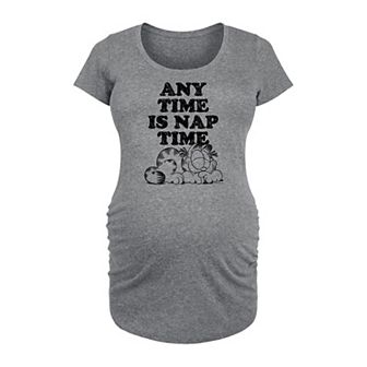 Maternity Garfield Nap Sketch Graphic Tee