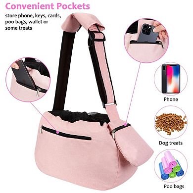 Pet Sling Carrier Hands-Free Dog Cat Bag