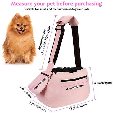 Pet Sling Carrier Hands-Free Dog Cat Bag