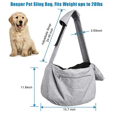 Pet Sling Carrier Hands-Free Dog Cat Bag