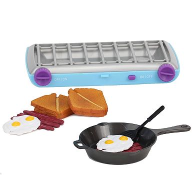 Sophia's Doll Camp Stove & Breakfast Food Set Light