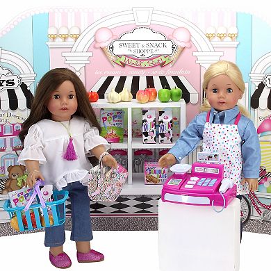 Sophia's Doll Grocery Basket & Food Set