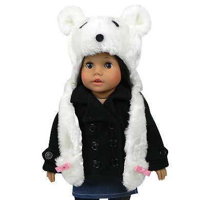 Sophia's   Doll  Polar Bear Fur Hat