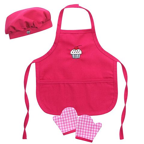Детские куклы Sophia's Doll Baking Apron, Hat & Gingham Mitten Set