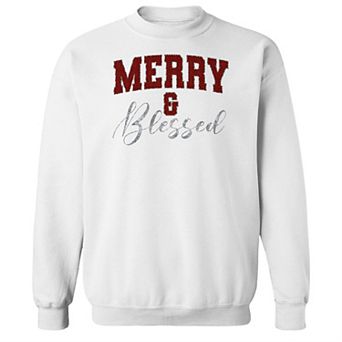 Men's Merry & Blessed Fleece Sweatshirt