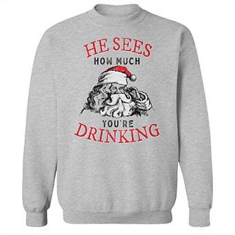 Men's He Sees How Much Fleece Sweatshirt