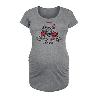 Disney's Mickey & Minnie Mouse Maternity Love Sketch Graphic Tee