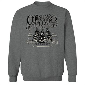 Men's Christmas Tree Farm Fleece Sweatshirt